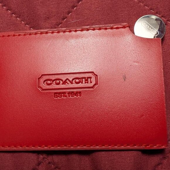 COACH MIRROR WITH LEATHER POUCH - Picture 1 of 2